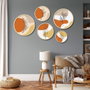 Wallity Yats-03 Conjunto de 5 Cuadros Decorativos Multicolor